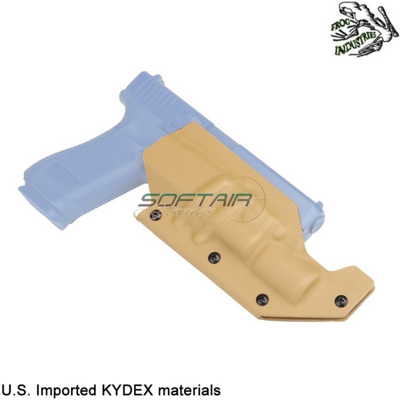 Holster quick pull TYPE 1 X300 TAN U.S. KYDEX for GLK/VP9/PPQ/CZ frog industries® (fi-wo-gb04t)