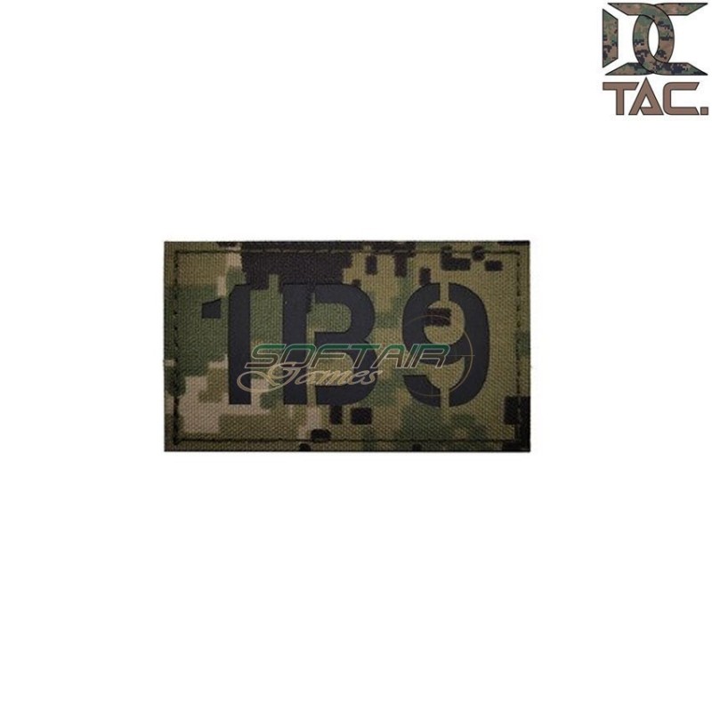 Patch INFRARED Military IR BRAVO 1 AOR2 tag operator d.c. tactical (dctac-103-1-aor2-ir)