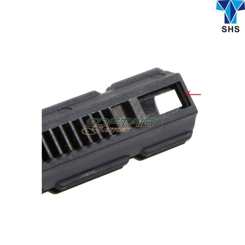 Pistone AEG 14 denti full metal rack SHOCK-ABSORBING shs (shs-tt0101)