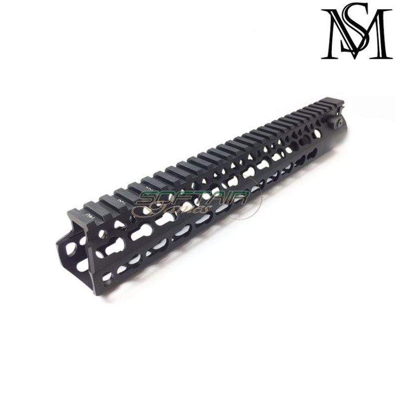Handguard AEG 11.5" KEY B. style NERO milsim series (ms-br-hg0004-key-bk)