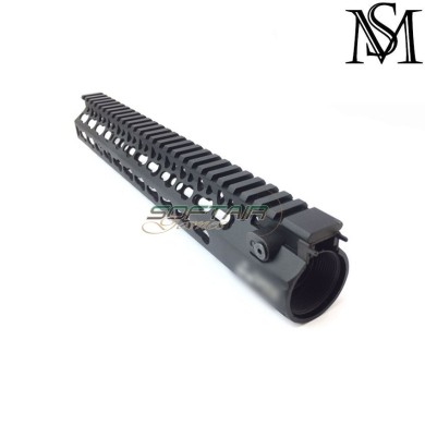 Handguard AEG 11.5" KEY B. style BLACK milsim series (ms-br-hg0004-key-bk)