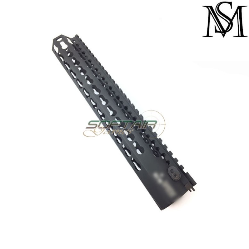 Handguard AEG 11.5" KEY B. style NERO milsim series (ms-br-hg0004-key-bk)