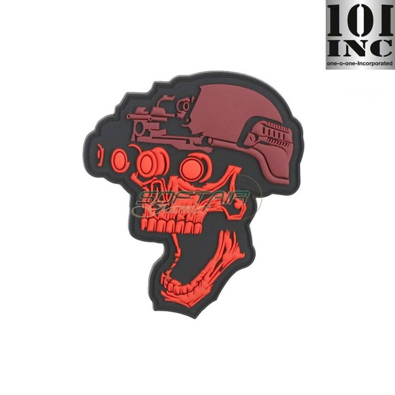 Patch 3d pvc NIGHT Vision Skull RED 101 inc (inc-19044)