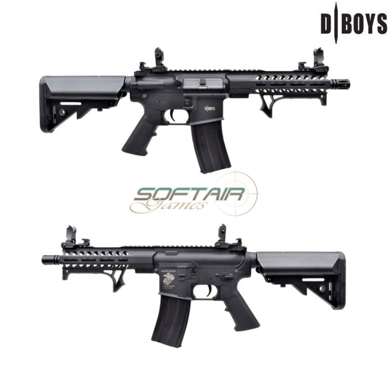 Electric rifle M4 8" POLYMER VERSION BLACK dboys (7301)