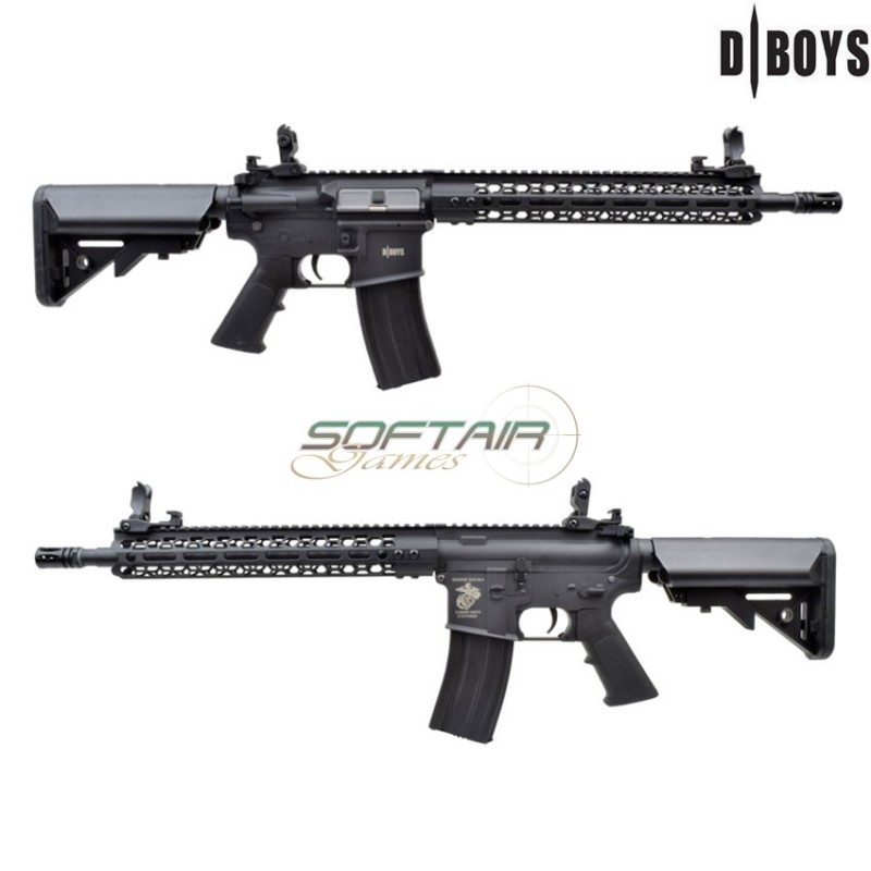 Electric rifle M4 12.5" POLYMER VERSION BLACK dboys (1903)
