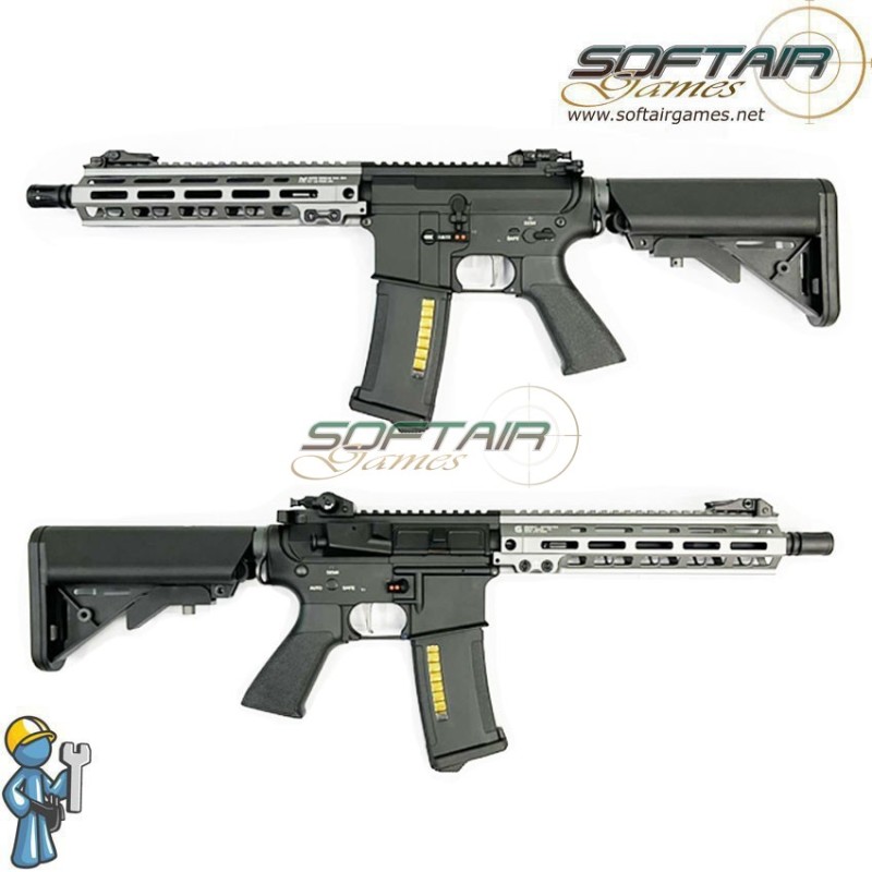 Fucile elettrico 11.1V READY ADV. Level ETU M4 LC MK4 GEIS. 9.5" SILVER sopmod SGW (sgw-12-bksv)