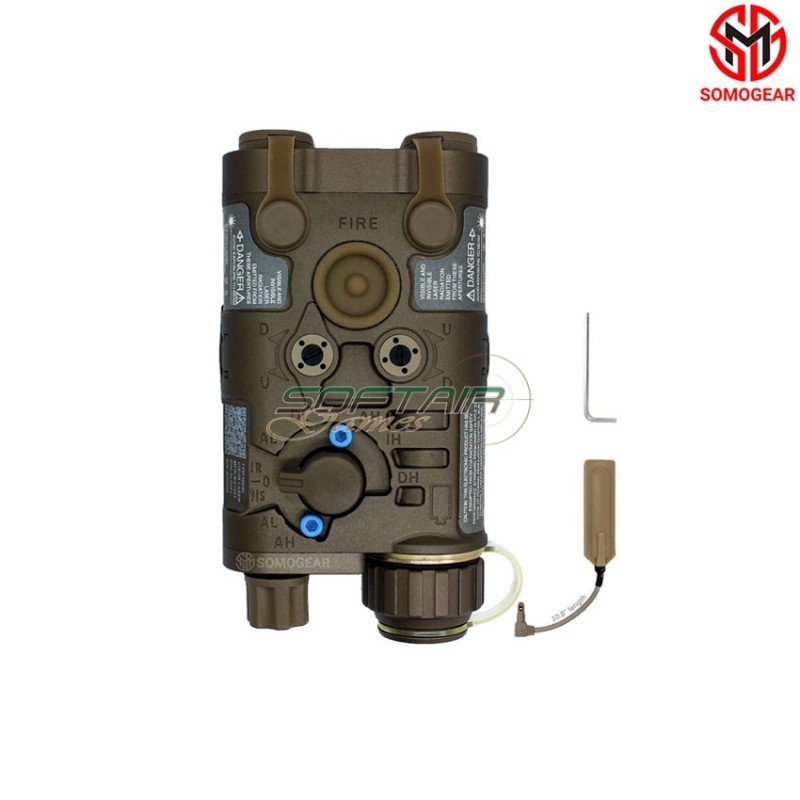 NGAL TAN Aiming GREEN Laser IR Laser Illuminator SOMOGEAR (ngal-irilu-g-tan)