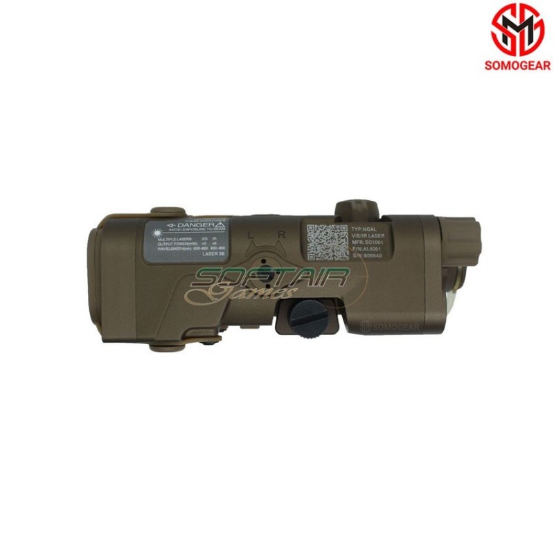 NGAL TAN Aiming GREEN Laser IR Laser Flashlight SOMOGEAR (ngal-g-tan)
