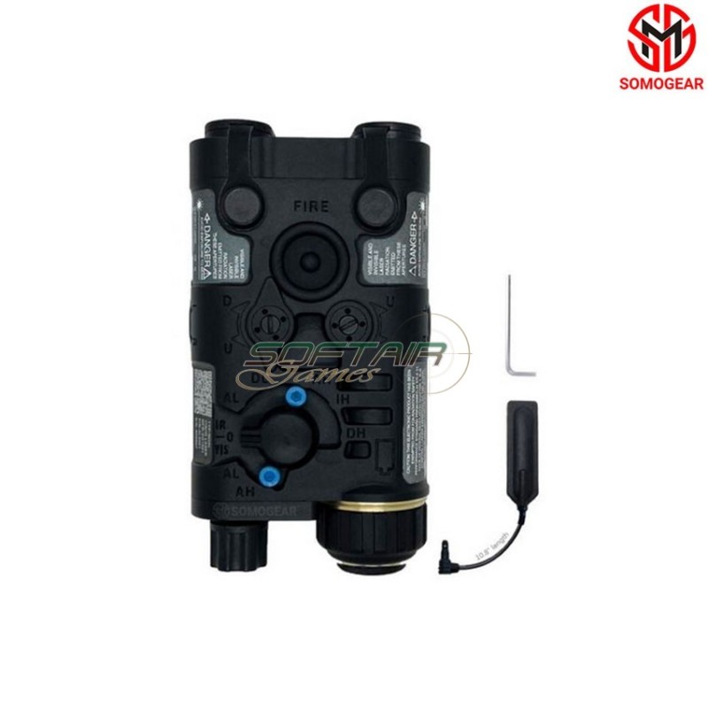 NGAL BLACK Aiming RED Laser IR Laser Flashlight SOMOGEAR (ngal-r-blk)