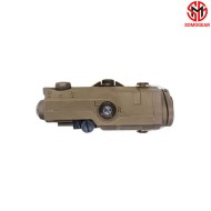 PEQ-15 TAN Airsoft Aiming GREEN Laser IR Laser Flashlight PCB Potting SOMOGEAR (peq15-g-tan)