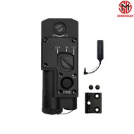 PEQ-15 TAN Airsoft Aiming RED Laser IR Laser Flashlight PCB Potting SOMOGEAR (peq15-r-tan)