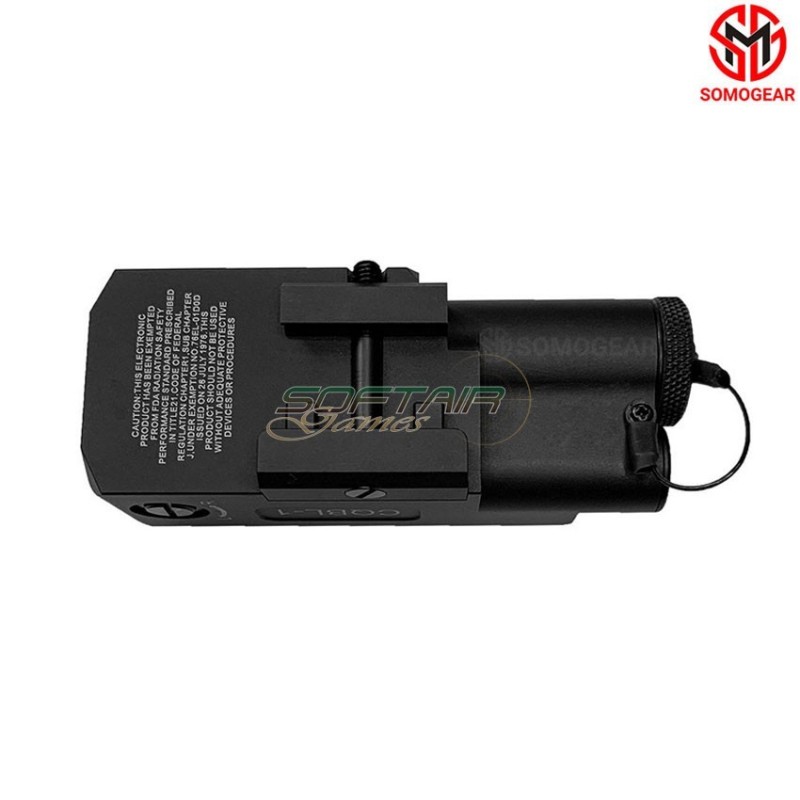 CQBL-1 BLACK Airsoft Aiming GREEN Laser IR Laser SOMOGEAR (cqbl1-g-blk)
