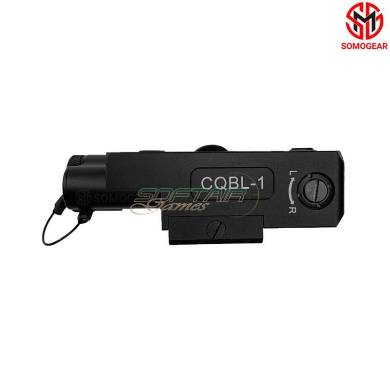 CQBL-1 BLACK Airsoft Aiming GREEN Laser IR Laser SOMOGEAR (cqbl1-g-blk)