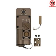 CQBL-1 TAN Airsoft Aiming GREEN Laser IR Laser SOMOGEAR (cqbl1-g-tan)
