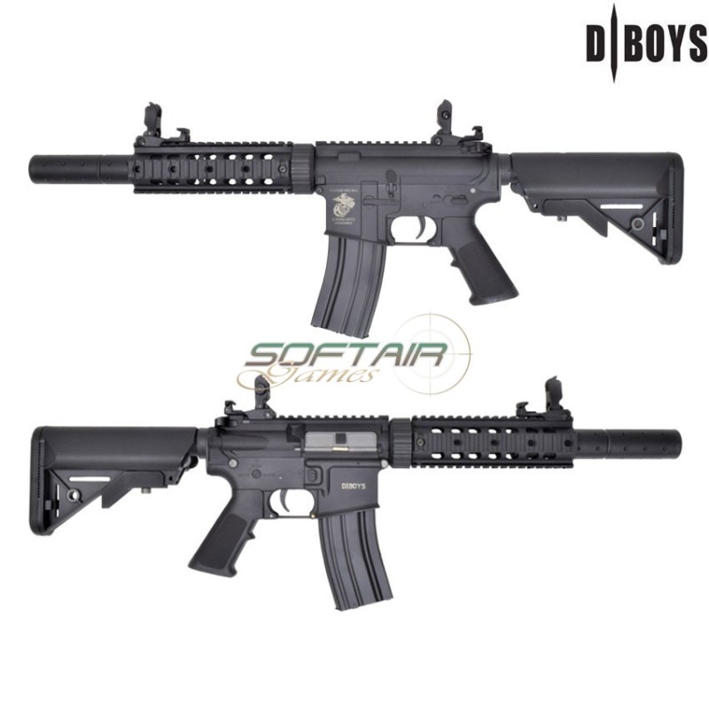 Electric Rifle M4 silenced ETU Sport Black Dboys (3881-up)