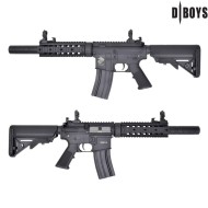 Fucile Elettrico M4 silenced ETU Metal version Black Dboys (3881m-up)