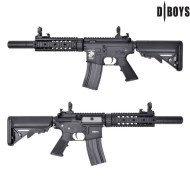 Fucile Elettrico M4 silenced ETU Metal version Black Dboys (3881m-up)