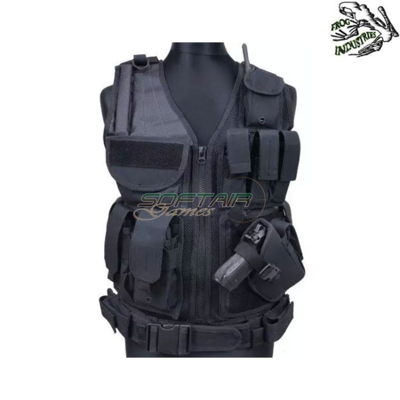 Zip tactical vest NERO vest frog industries® (fi-001853-bk)