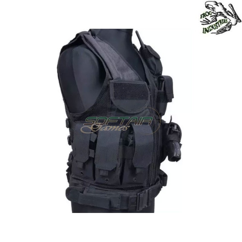 Zip tactical vest NERO vest frog industries® (fi-001853-bk)