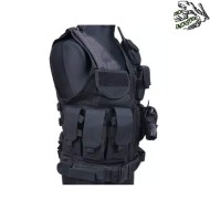 Zip tactical vest BLACK vest frog industries® (fi-001853-bk)