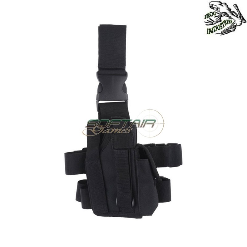 Fondina cosciale con porta caricatore NERA frog industries® (fi-020779-bk)
