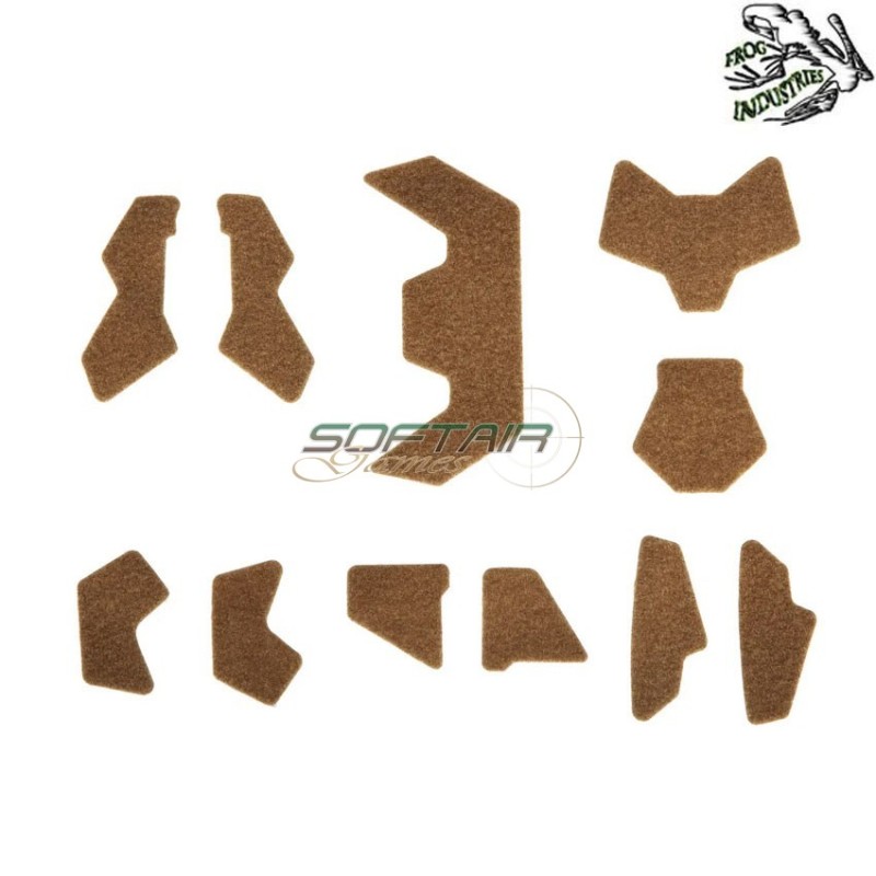 Velcro adhesive set COYOTE shc style for helmet frog industries® (fi-034064-tan)