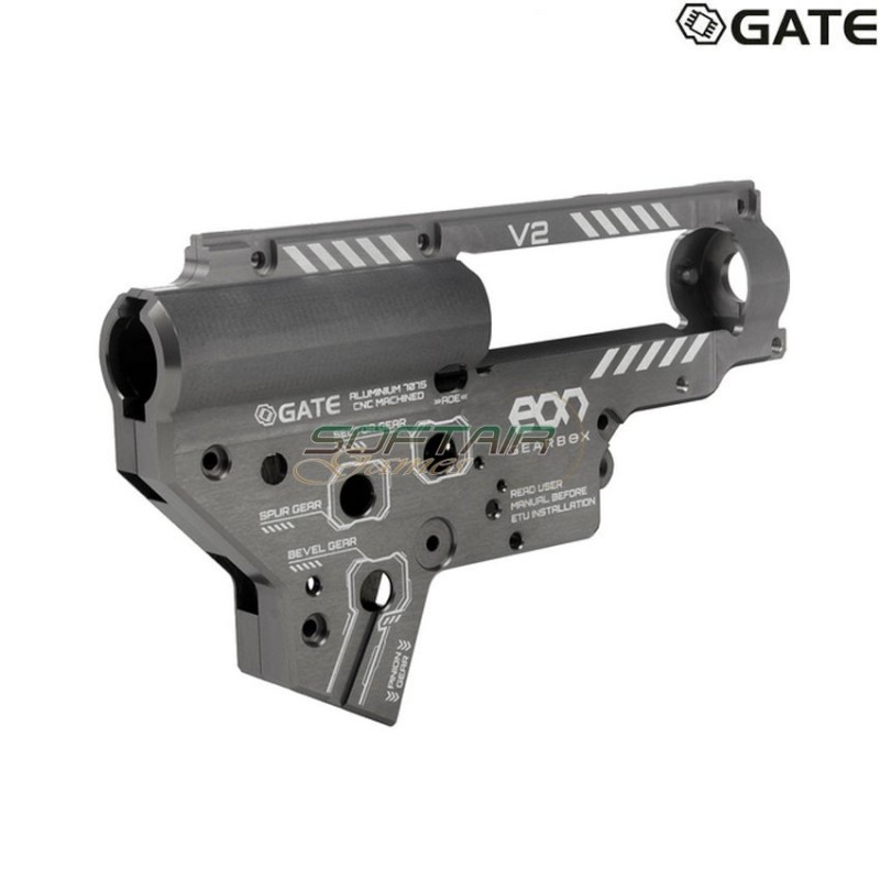 Guscio EON V2 Gearbox rev. 2 CNC - Titanium gate (gate-eon