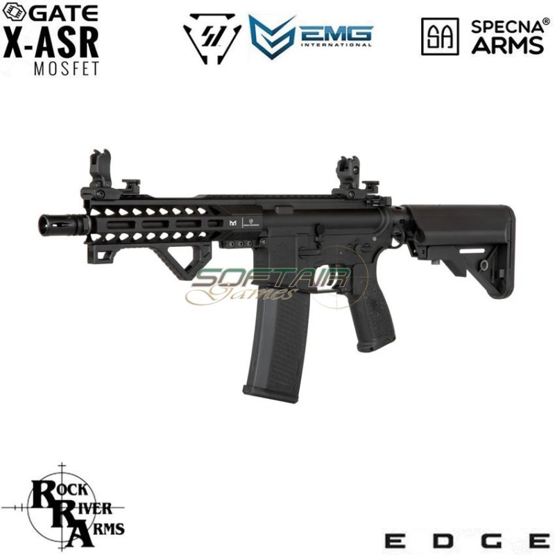 Electric Rifle sa-e17 Edge™ Rra + M4 Strike IND. 8" Carbine Replica BLACK Specna Arms® (spe-01-023946)