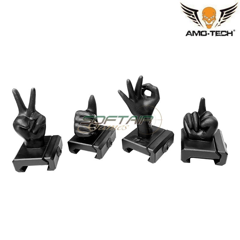 Tacca Di Mira Funny Sight Black Amo-Tech® (AMT-WOSP66-BK)
