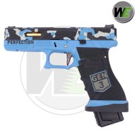 Pistola a Gas G17 SECRET Gen3 Ver. CAMO BLUE Scarellante We (we00557)