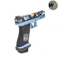 Gas Pistol G17 SECRET Gen3 Ver. CAMO BLUE blowback We (we-g012-g17)