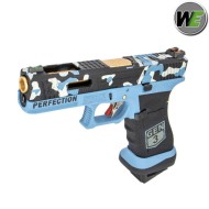 Pistola a Gas G17 SECRET Gen3 Ver. CAMO BLUE Scarellante We (we00557)