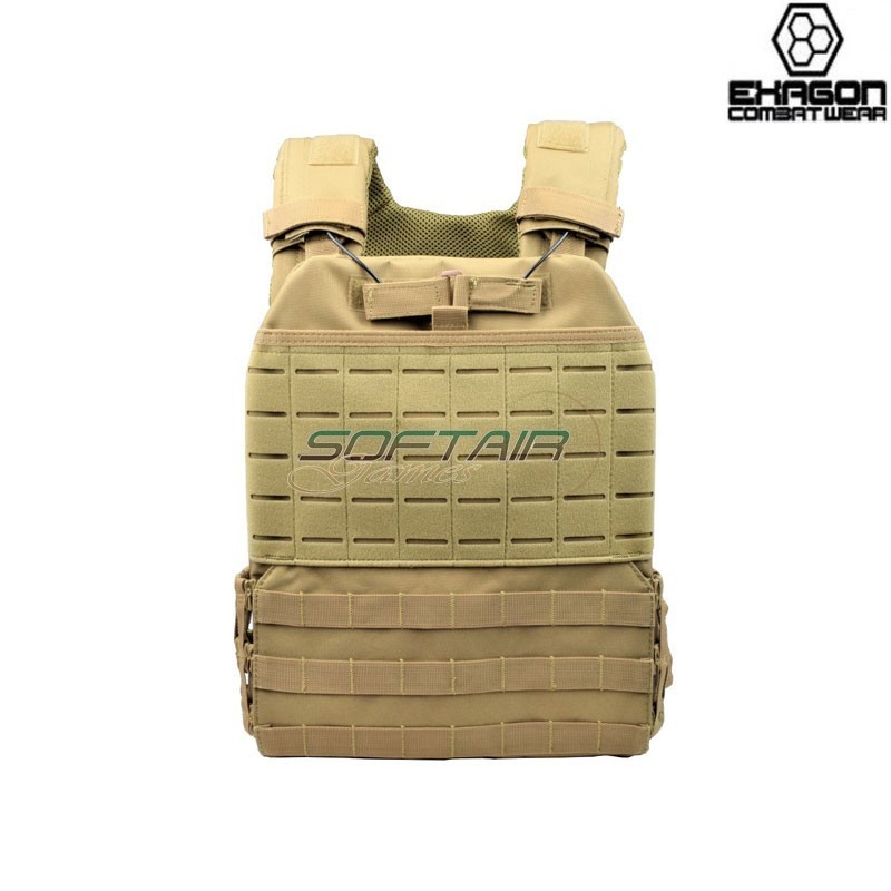 Tactical Vest Plate Carrier Dark Earth Exagon (ex-vt473t)