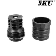 Muzzle Brake with Blast Shield AK 24mm CW 360x37 5KU (5ku-336)