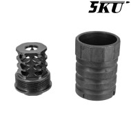Muzzle Brake with Blast Shield AK 14mm CCW 360x12 5KU (5ku-338)