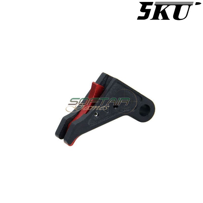 Cnc Trigger Type 493 Tactical Black-red For Glock Marui/WE 5KU (5ku-gb-493-bk)