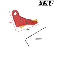 Grilletto Cnc Type 493 Tactical Red-gold Per Glock Marui/WE 5KU (5ku-gb-493-r)