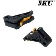 Grilletto Cnc Type 494 Tactical Black-gold Per Glock Marui/WE 5KU (5ku-gb-494-bk)