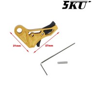 Cnc Trigger Type 494 Tactical Gold-black For Glock Marui/WE 5KU (5ku-gb-494-g)