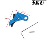 Cnc Trigger Type 495 Tactical Blue-black For Glock Marui/WE 5KU (5ku-gb-495-bu)