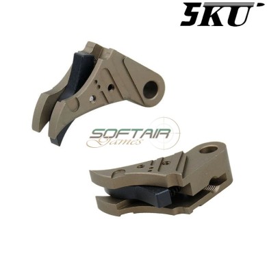 Cnc Trigger Type 495 Tactical FDE-black For Glock Marui/WE 5KU (5ku-gb-495-fde)