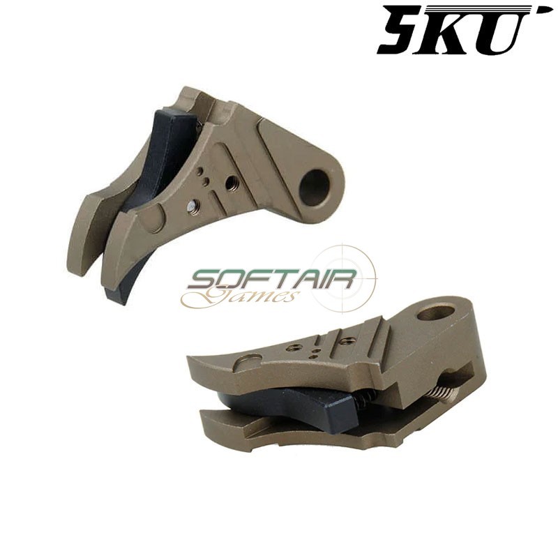 Cnc Trigger Type 495 Tactical FDE-black For Glock Marui/WE 5KU (5ku-gb-495-fde) Cnc Trigger Type 495 Tactical FDE-black For Glock Marui/WE 5KU (5ku-gb-495-fde)