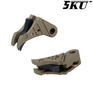 Cnc Trigger Type 495 Tactical FDE-black For Glock Marui/WE 5KU (5ku-gb-495-fde) Cnc Trigger Type 495 Tactical FDE-black For Glock Marui/WE 5KU (5ku-gb-495-fde)