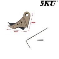 Grilletto Cnc Type 495 Tactical FDE-black Per Glock Marui/WE 5KU (5ku-gb-495-fde)