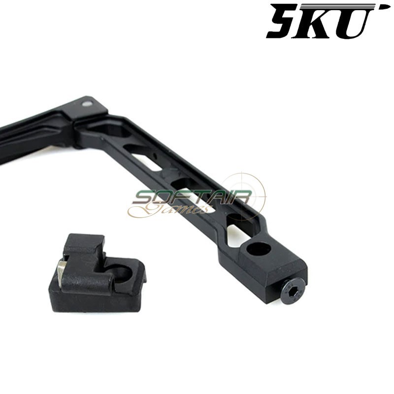 Folding stock mod. AB-8R for AK series black 5KU (5ku-328)