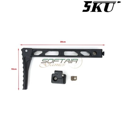 Calcio pieghevole mod. AB-8 per serie AK nero 5KU (5ku-329)