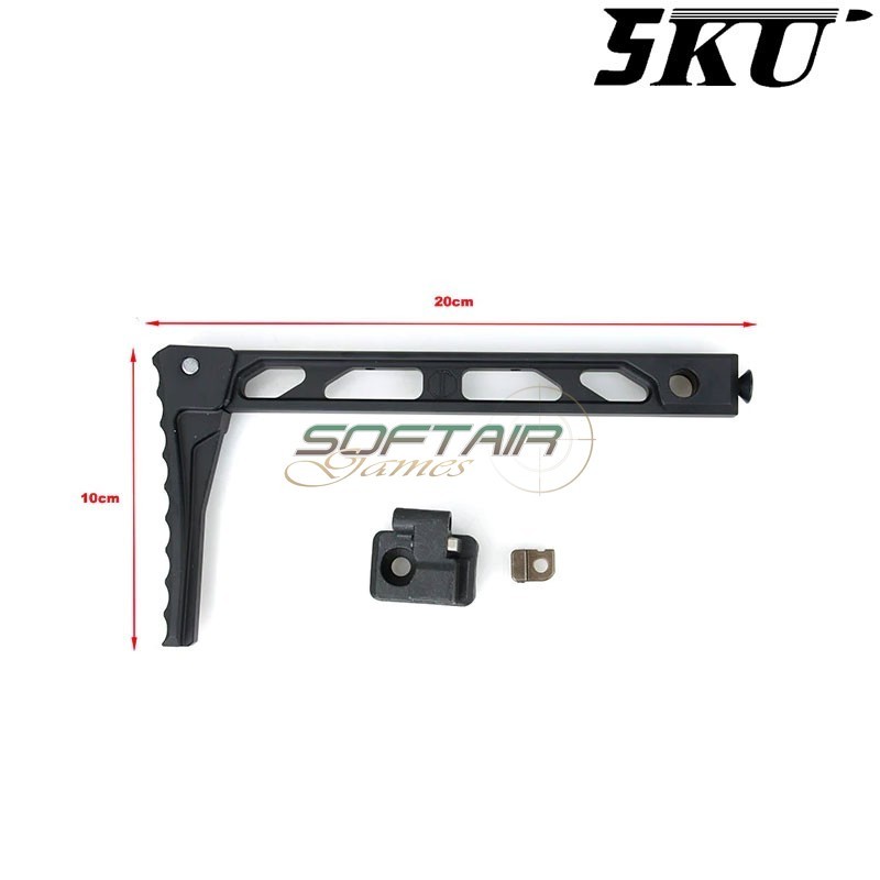 Folding stock mod. AB-8 for AK series black 5KU (5ku-329)