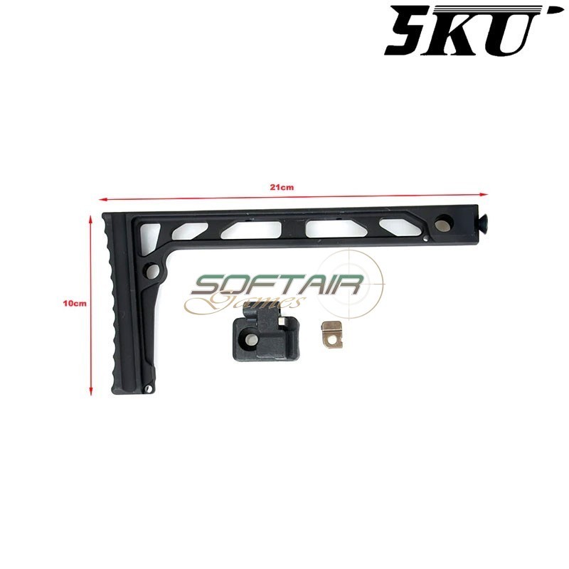 Calcio pieghevole mod. SS-8 per serie AK nero 5KU (5ku-330)