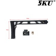 Calcio pieghevole mod. SS-8 per serie AK nero 5KU (5ku-330)