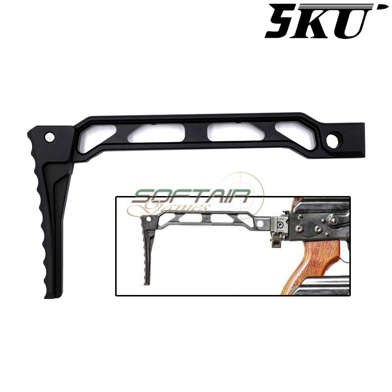 Folding stock mod. AB-8R for AK series black 5KU (5ku-328)